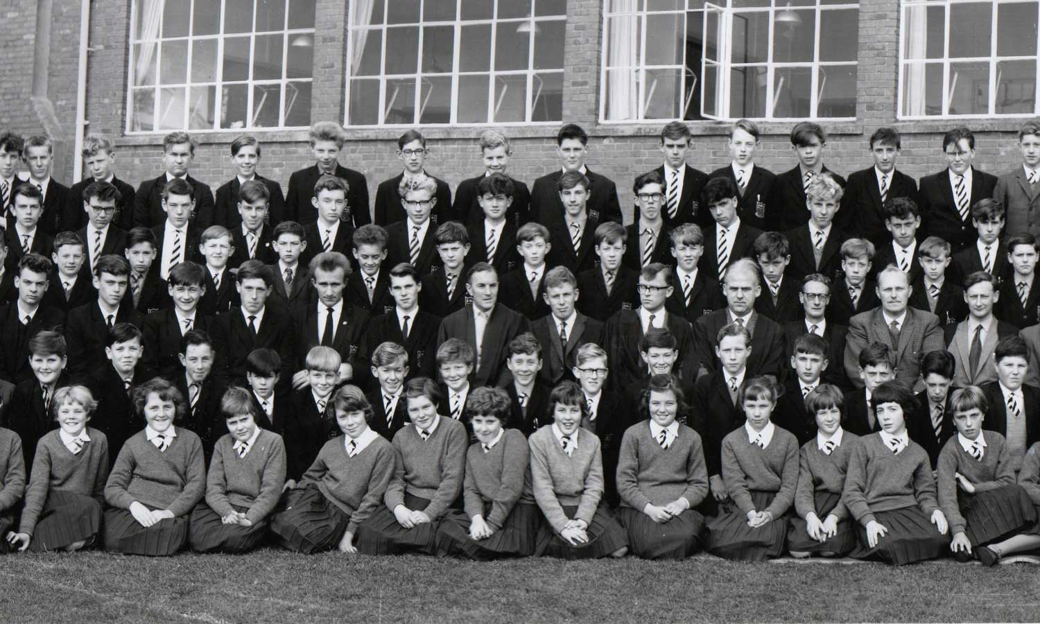 A photo of section1 of the Bells Grammar School photo from 1963 - section 2