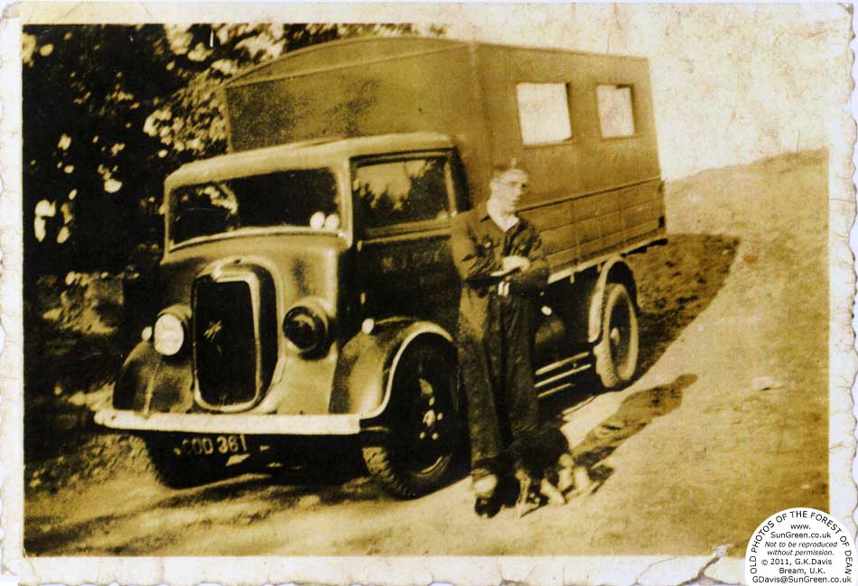 Ford lorry and Mr Cox