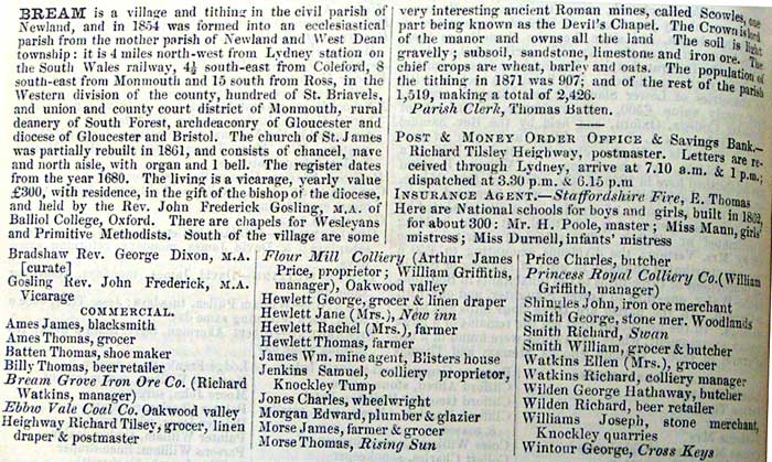 Image: Kellys directory, Bream 1879 (93k)