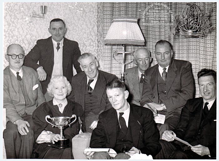 Choir members at the home of Mrs Cis Davies