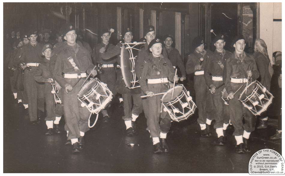 Cadets on remembrance day 1950