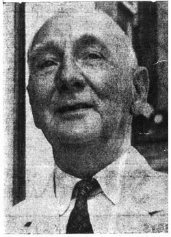 Mr John Moore - one of Cinderford's best known grocers.