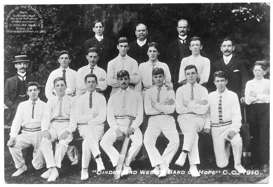 Cinderford Wesley Band of Hope Cricket Club 1910