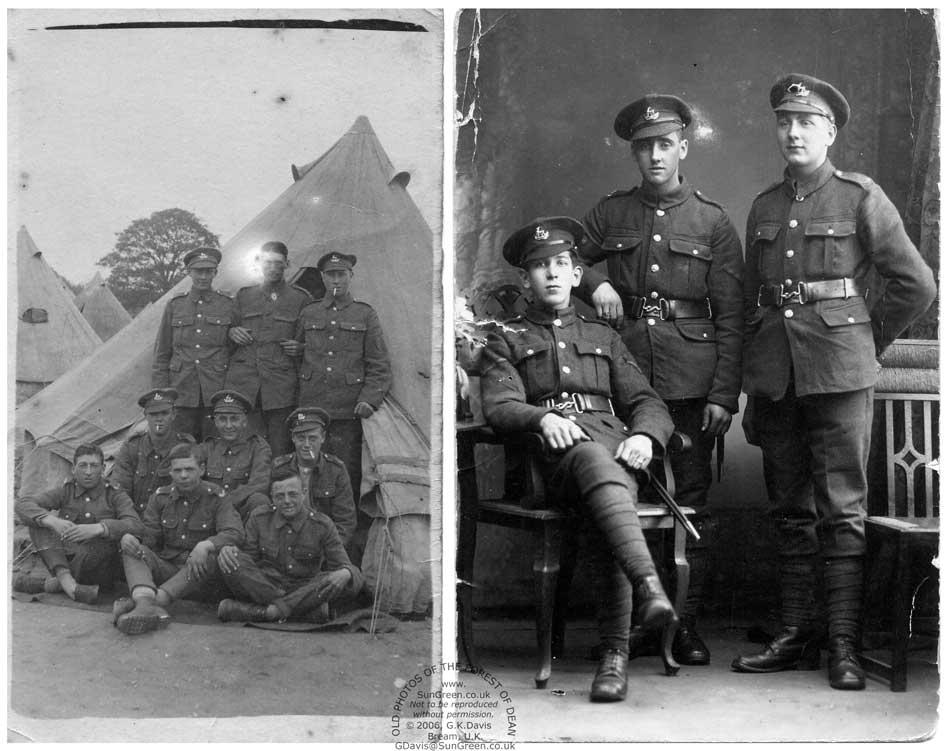Image: Cinderford Troops - 1918 (73k)