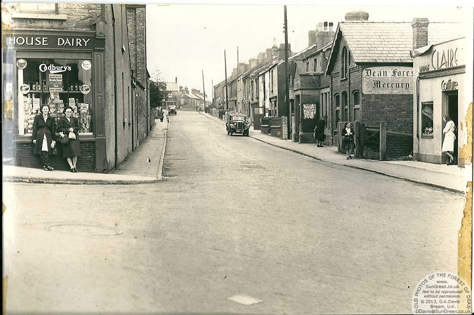 Woodside street Cinderford in the 1950s