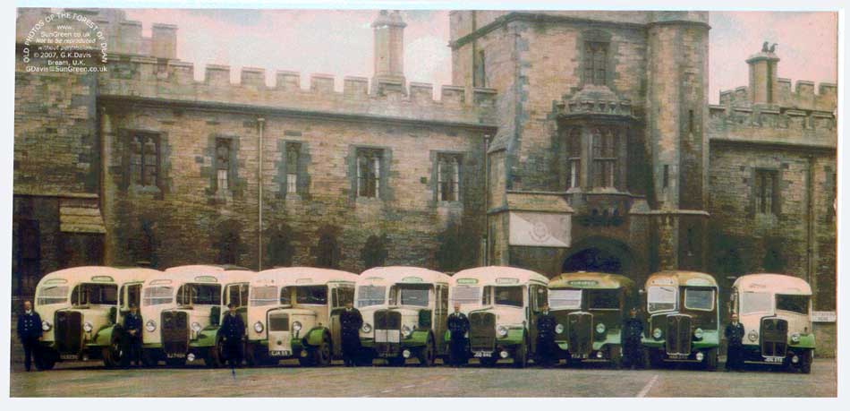 image: Edwards coaches at Sudeley Castle in the 1950s