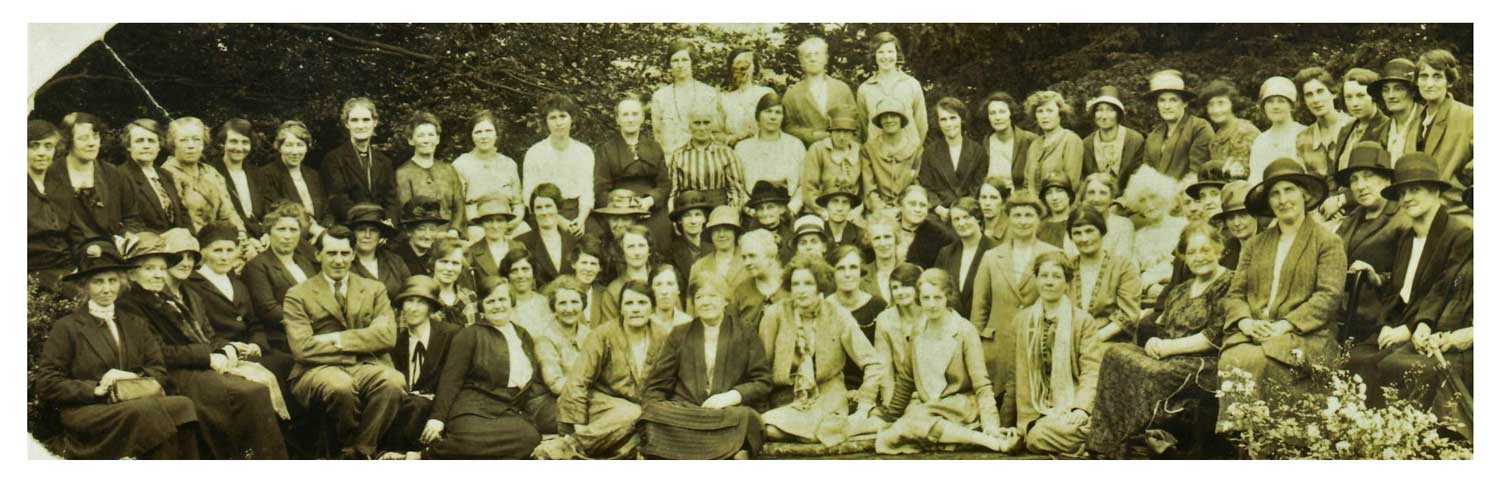 A photo of members of Lydbrook Womens Institute at Stowfield, Lydbrook, Gloucestershire