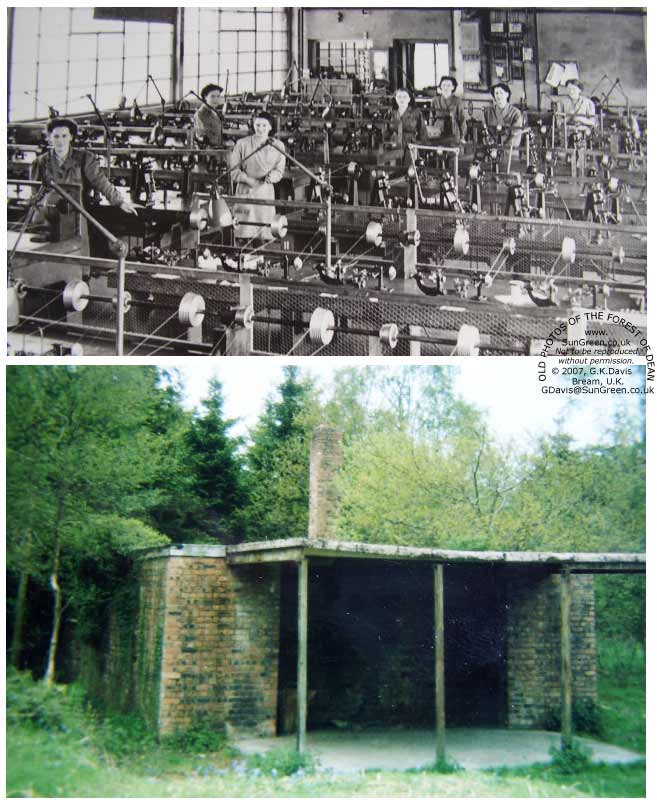 image: 2 photos of the Forest connected with World War II