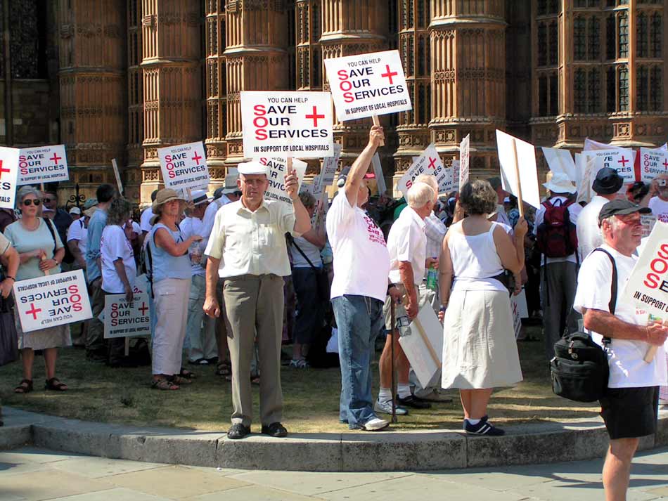 SOS protesters in London