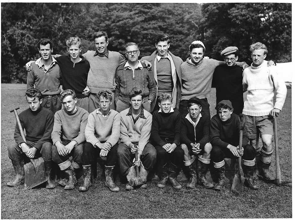 A photo from a Lydney Grammar School Camp taken in 1956.