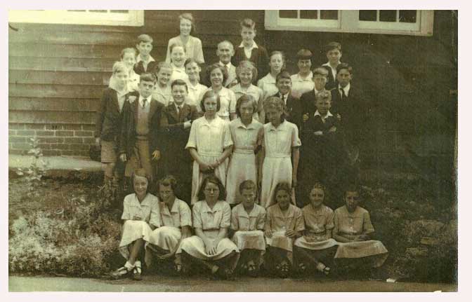 A second from photo of pupils at Lydney Grammar School