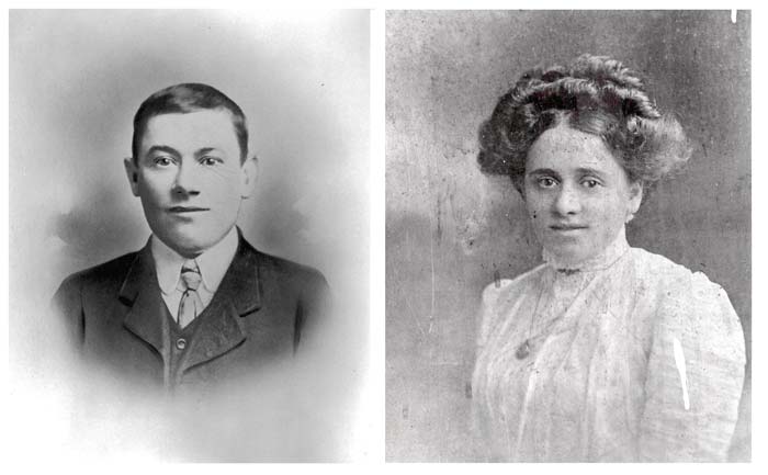 image: James and Miriam James of Yorkley in 1909