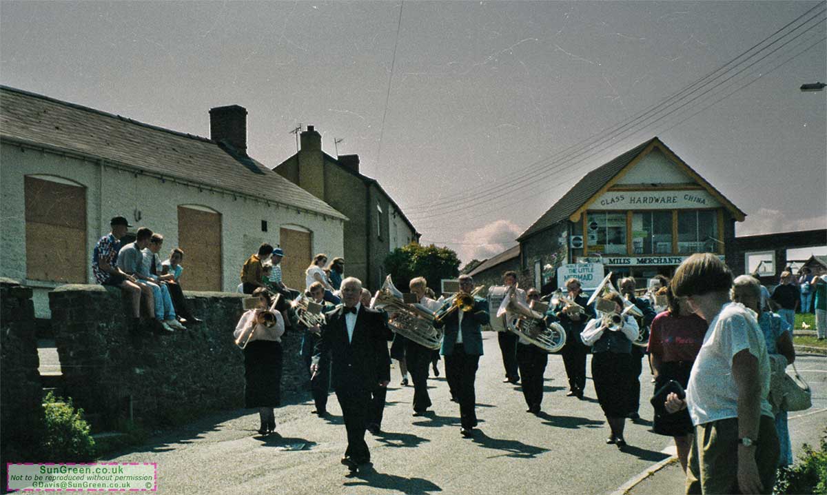 Parkend Silver Band in Bream High Street