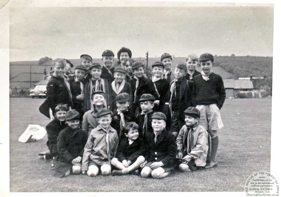 An old photo of Bream Wolf Cubs at Mitcheldean, Gloucestershire