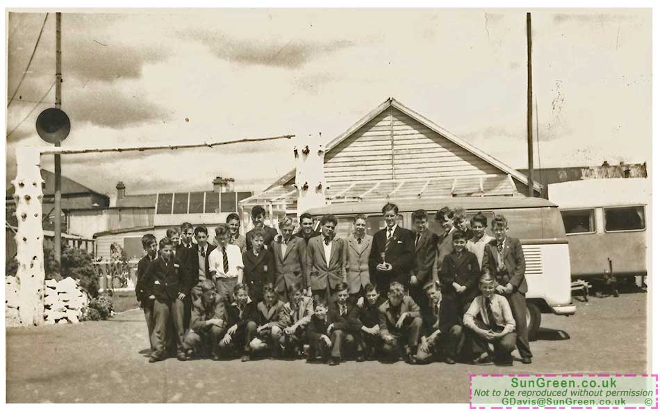 An old photo of a Double View School trip to Ireland.