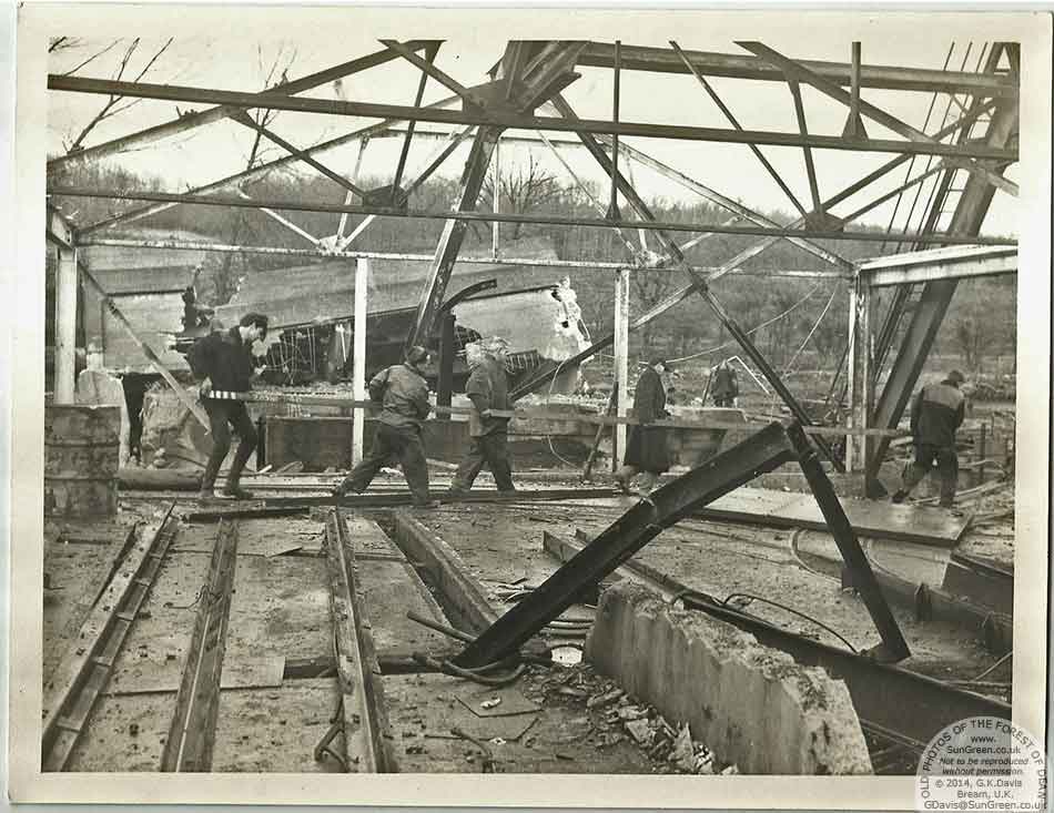 A photo taken during demolition at Northern United colliery.