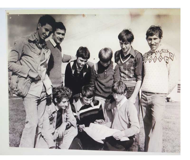 An image showing some Cinderford army cadets in 1972.
