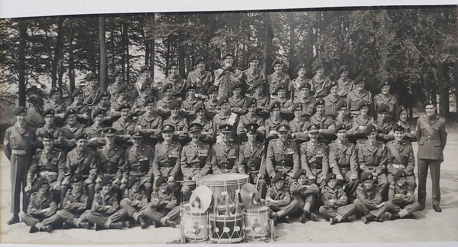 A photo showing cadets at a camp at Crowborough.