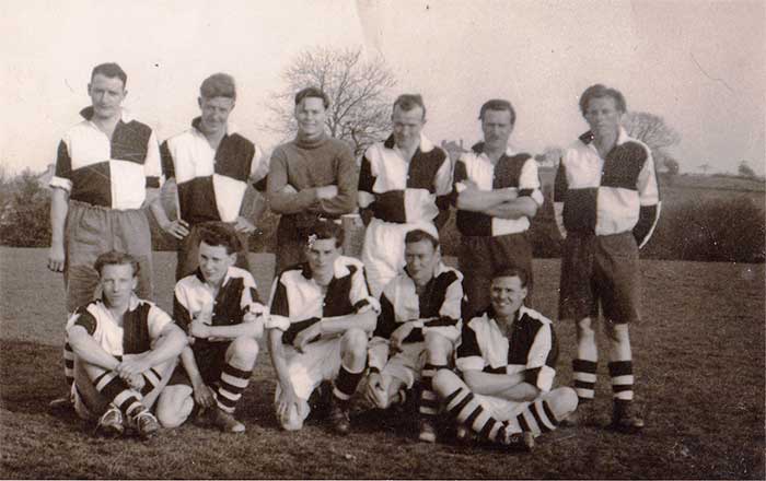 An old photo of a Howell Hill football team