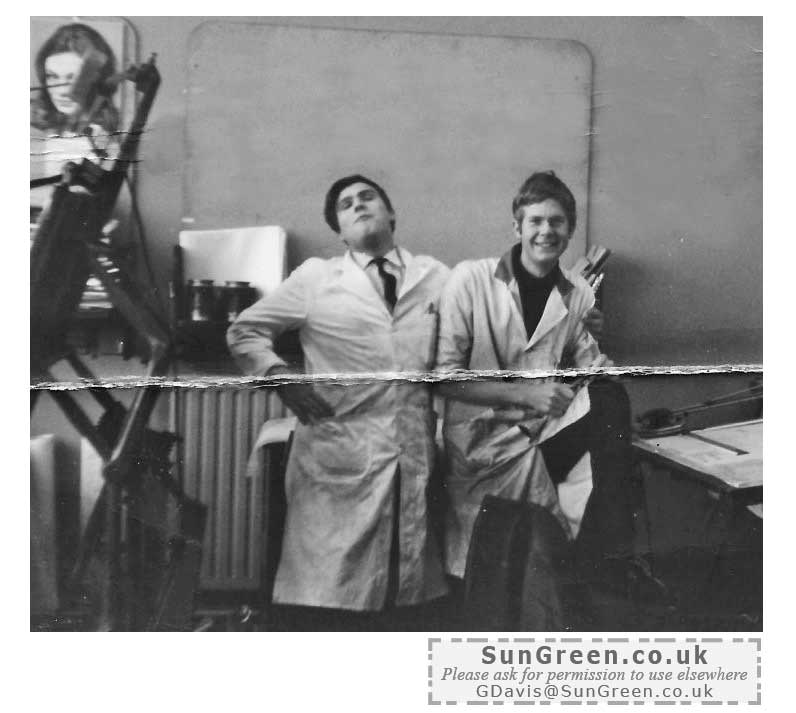 A photo of Brian and Colin at Brico, Lydney
