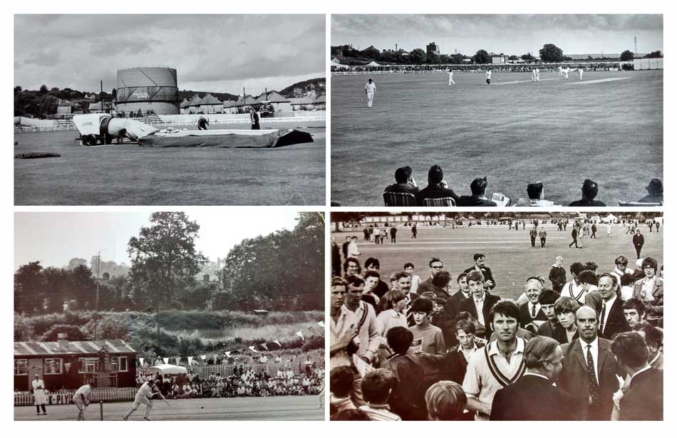 Photos from a county cricket match at Lydney