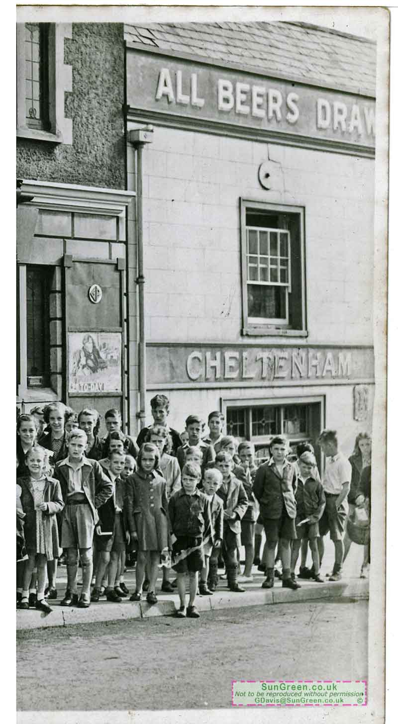 An old photo of children outside Lydney Cinema