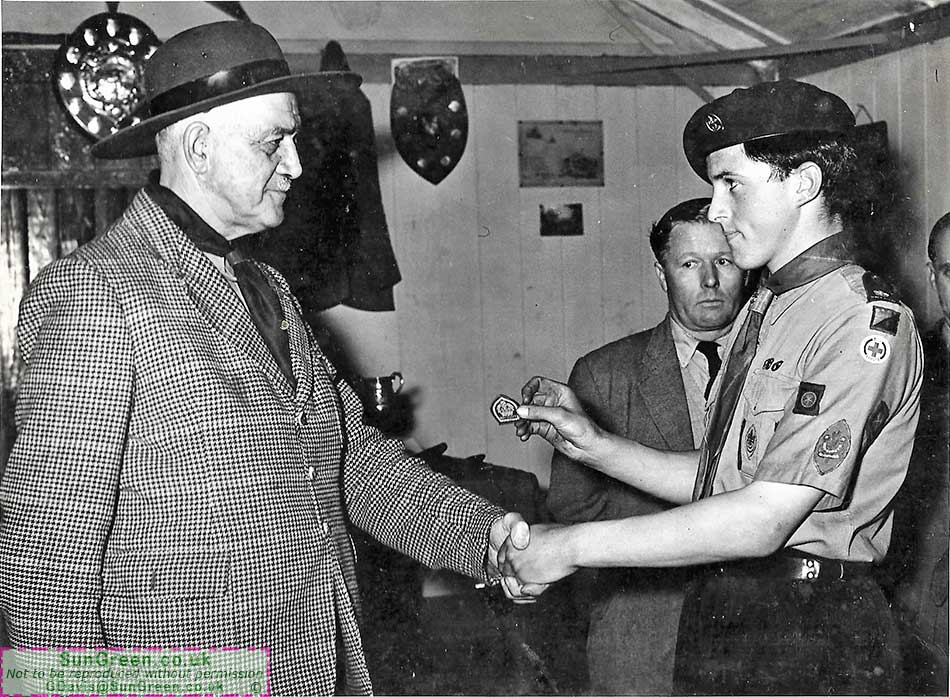 A photo of James Millard, Queen Scout