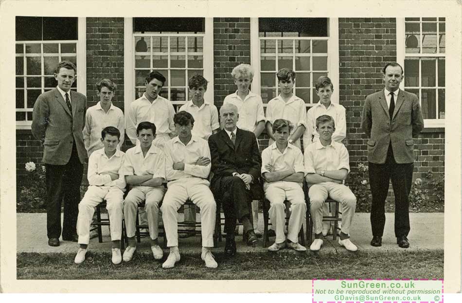 A photo of members of a Lydney Boys School cricket team from 1964