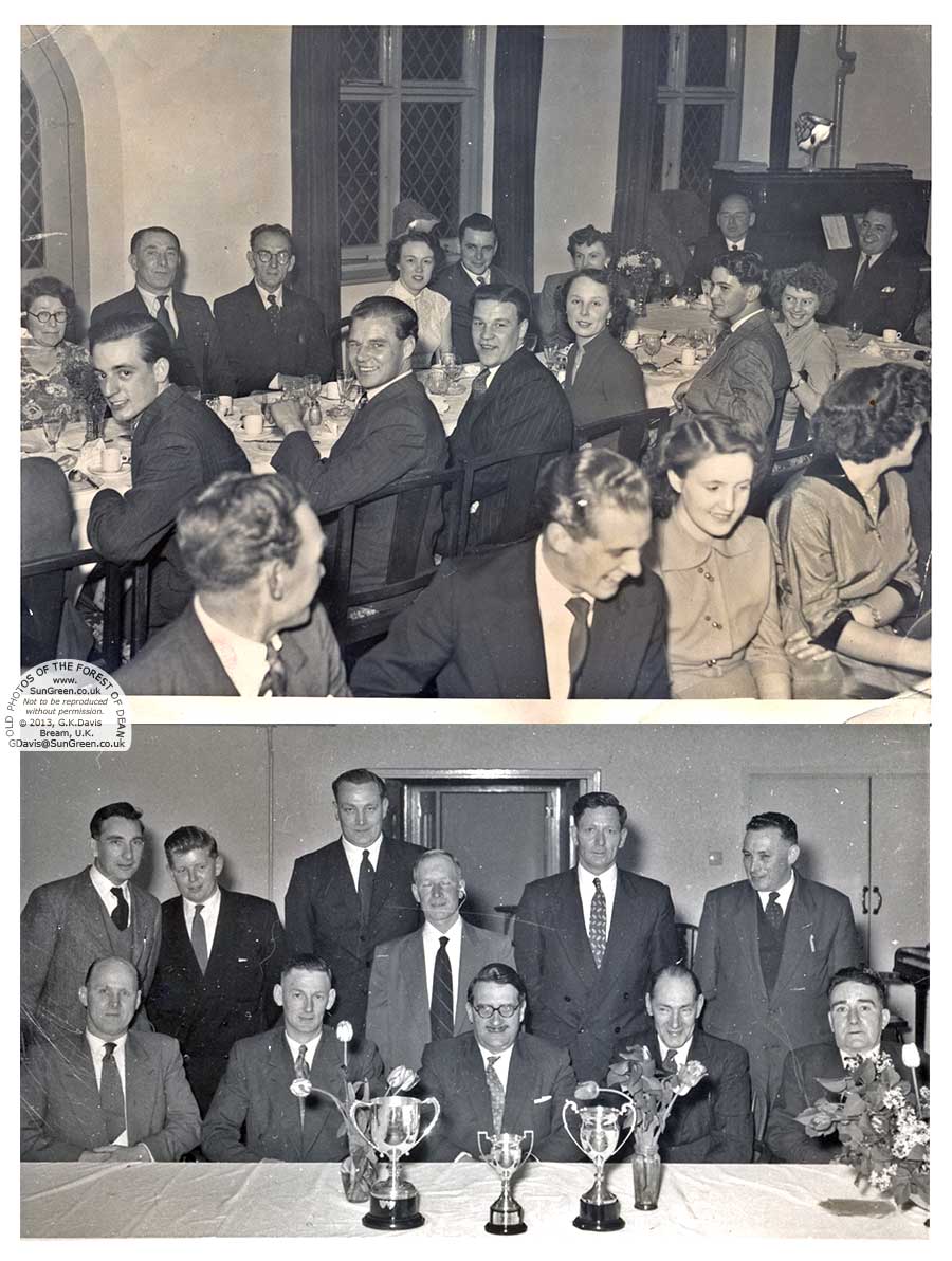 Two photos showing People from the Lydney area