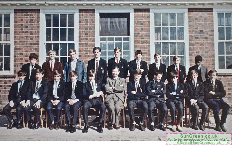 A photo of a form at Lydney Boys school from 1967
