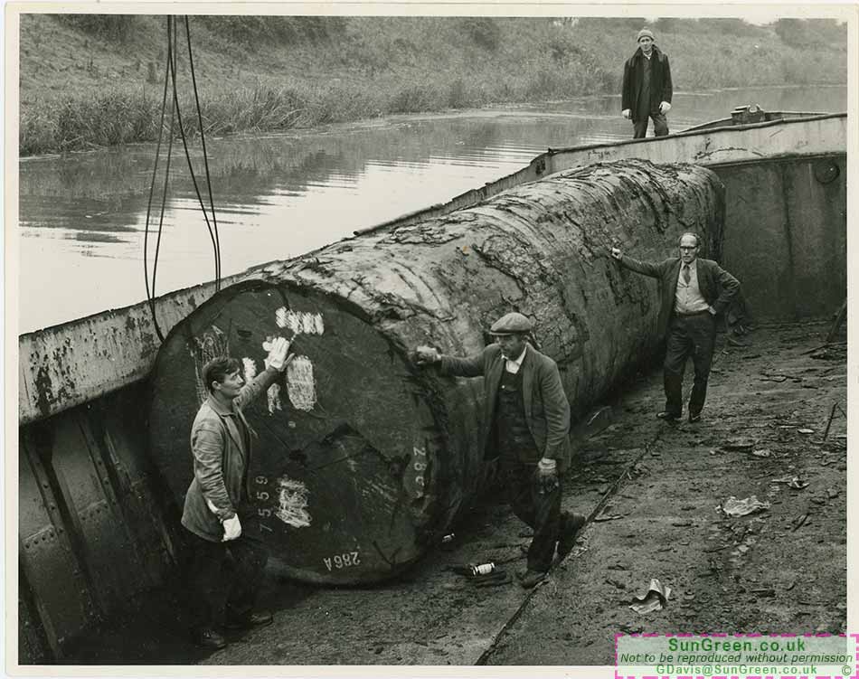 A barge in the canal at Lydney Harbour