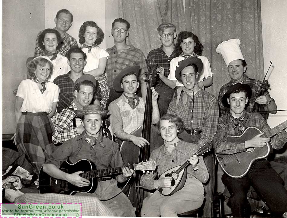 An old photo of The Settlers square dance group