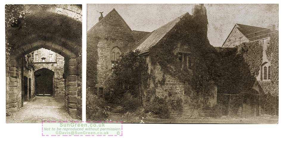 Two photos of St Briavels Castle